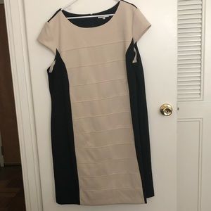 color block sheath dress